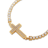 14K Cross Tennis Bracelet Bracelets IceLink-CAL   