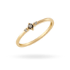 14K Gold Black Stone Ring Rings IceLink-CAL   