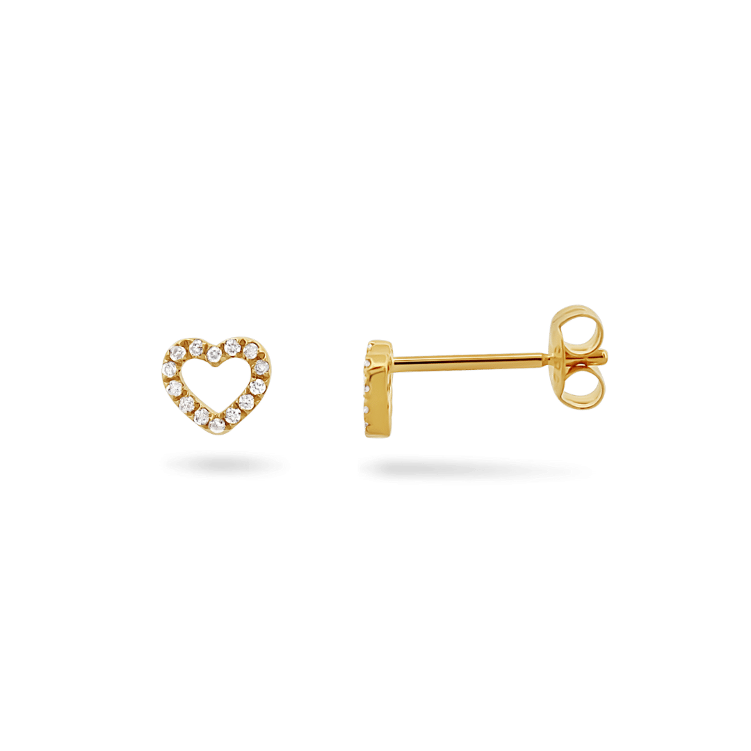 14K Mini Hallie Diamond Studs Earrings IceLink-CAL   