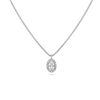 14K Oval Diamond Necklace Necklaces IceLink-CAL   