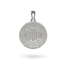 14K White Gold Armenian Initial Coin Pendant (Sample Sale) Necklaces IceLink-CAL Ա (Ani)  