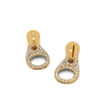 14K Zipper Diamond Earrings (sample sale) Earrings IceLink-CAL   