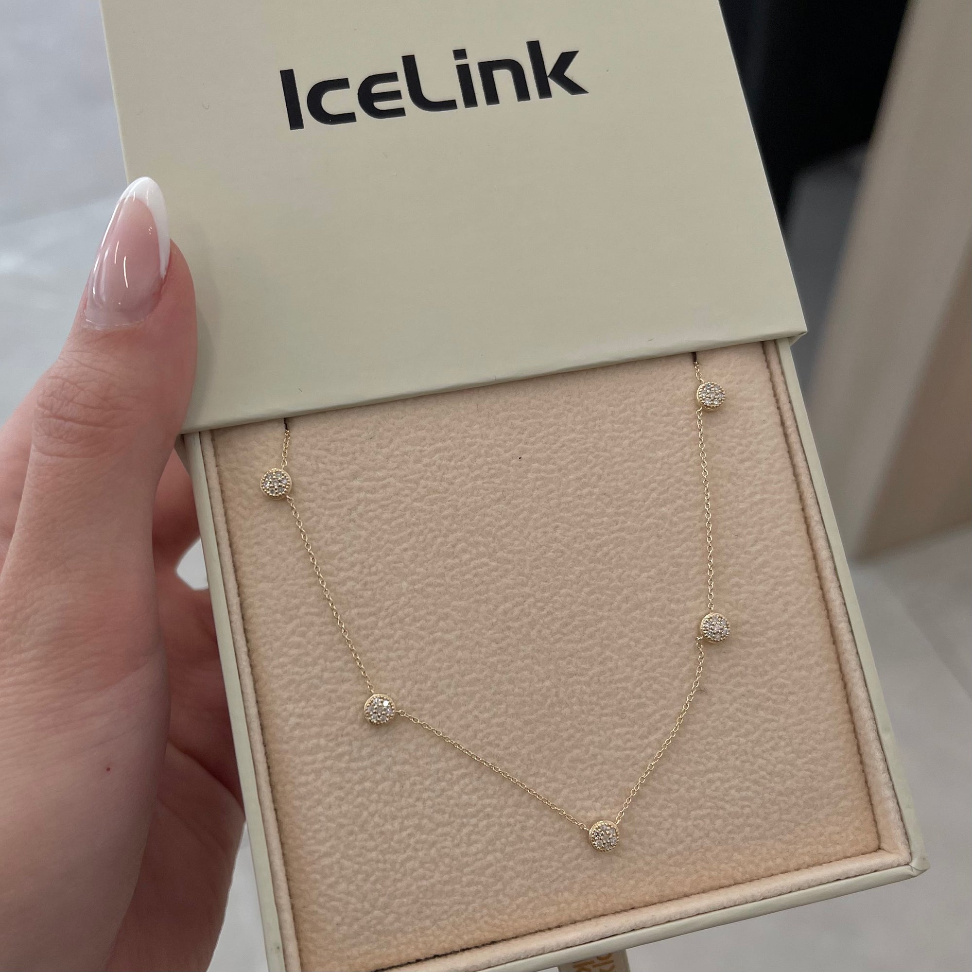 14K Nova Diamond Necklace Necklaces IceLink-SVN