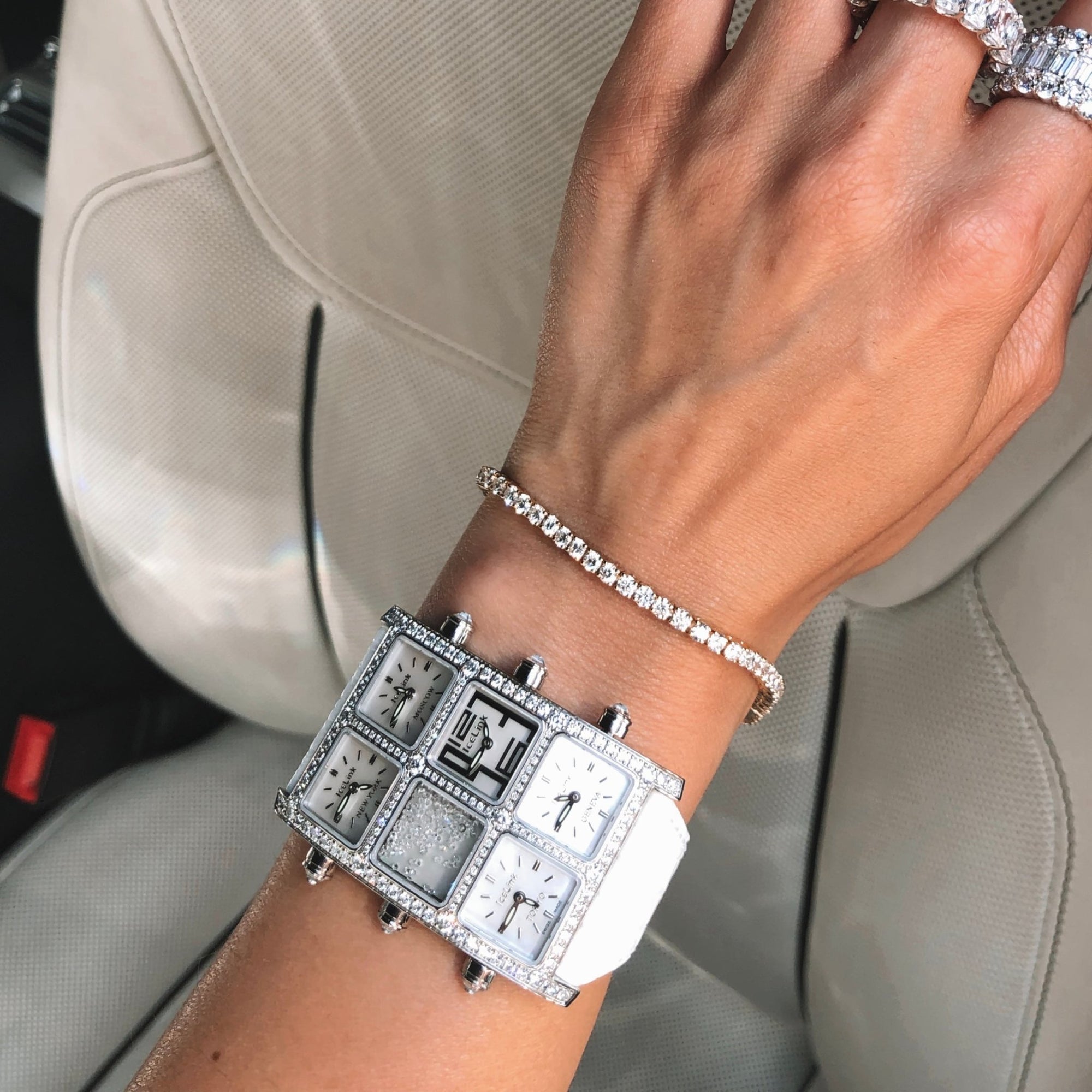 Aliana 6TZ Diamond Watch Presidential IceLink   