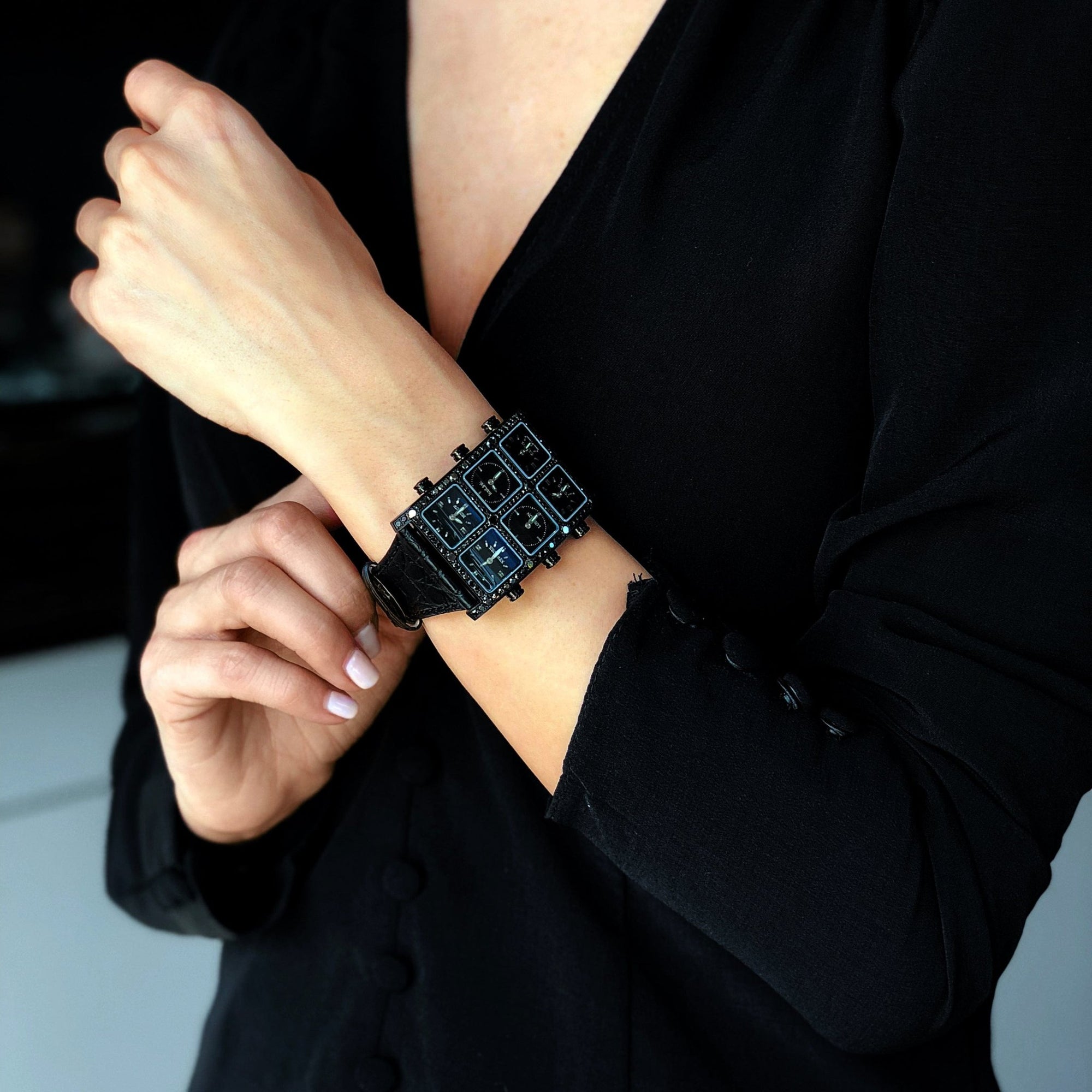 Amani 6TZ Diamond Watch Presidential IceLink   