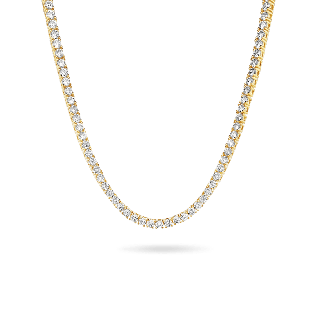 Amor Sui Classic Tennis Necklace 18" (Sample Sale) Choker IceLink-ATL 14K Gold Plated  