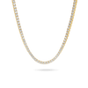 Amor Sui Classic Tennis Necklace Choker IceLink-ATL 14K Gold Plated 14&quot; 