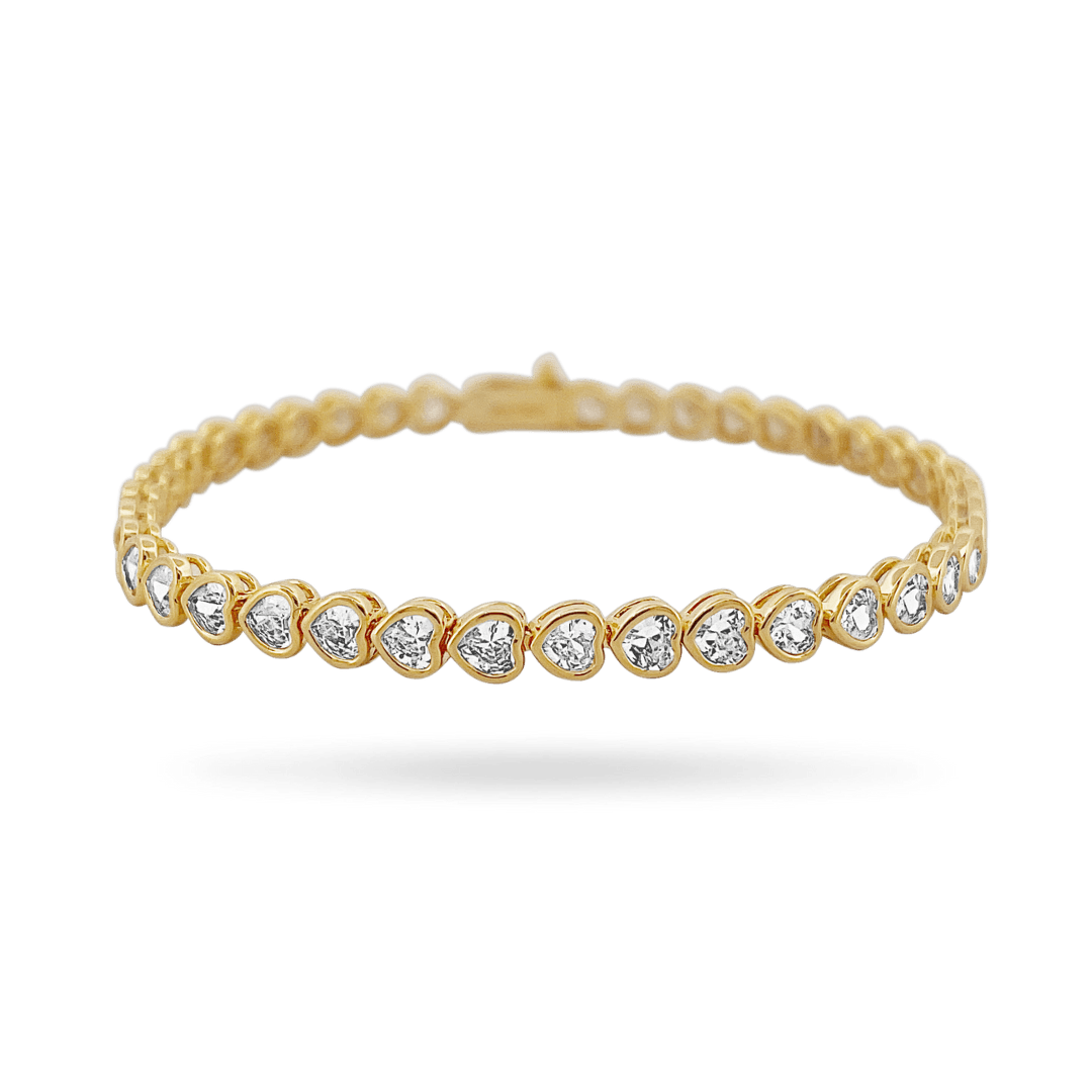 Amor Sui Heart Tennis Bracelet Bracelets IceLink-ATL 6"  