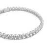 Amor Sui Oval Tennis Bracelet Bracelets IceLink-ATL 14K White Gold Plated 6&quot; 