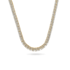 Amor Sui Zipper Baguette Necklace (Sample Sale) Choker IceLink-ATL 14K Gold Plated 16&quot; 