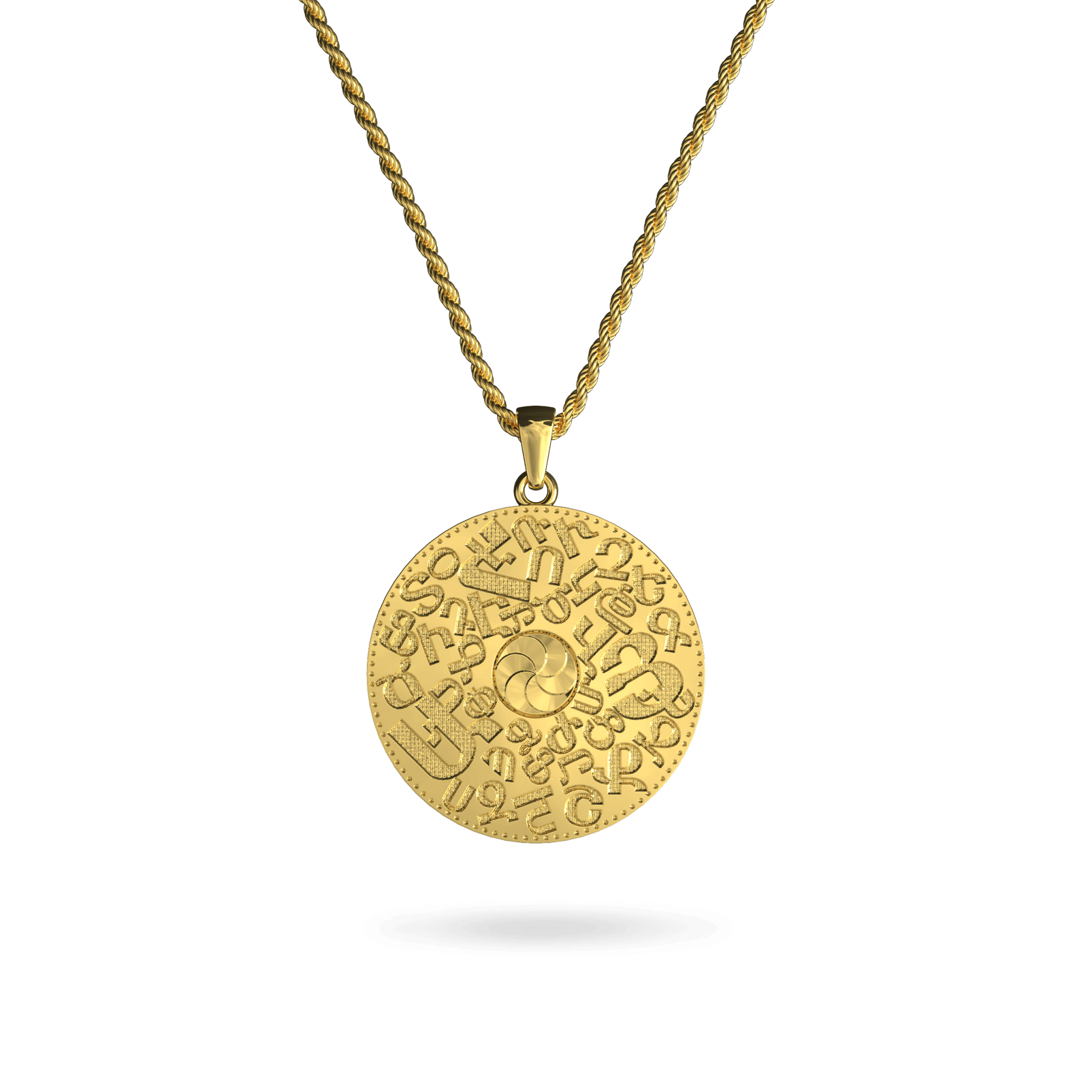 Armenian Alphabet Necklace Necklaces IceLink-RAN Default Title  