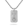 Armenian Dog Tag Necklaces IceLink-RAN Stainless Steel 22&quot; 