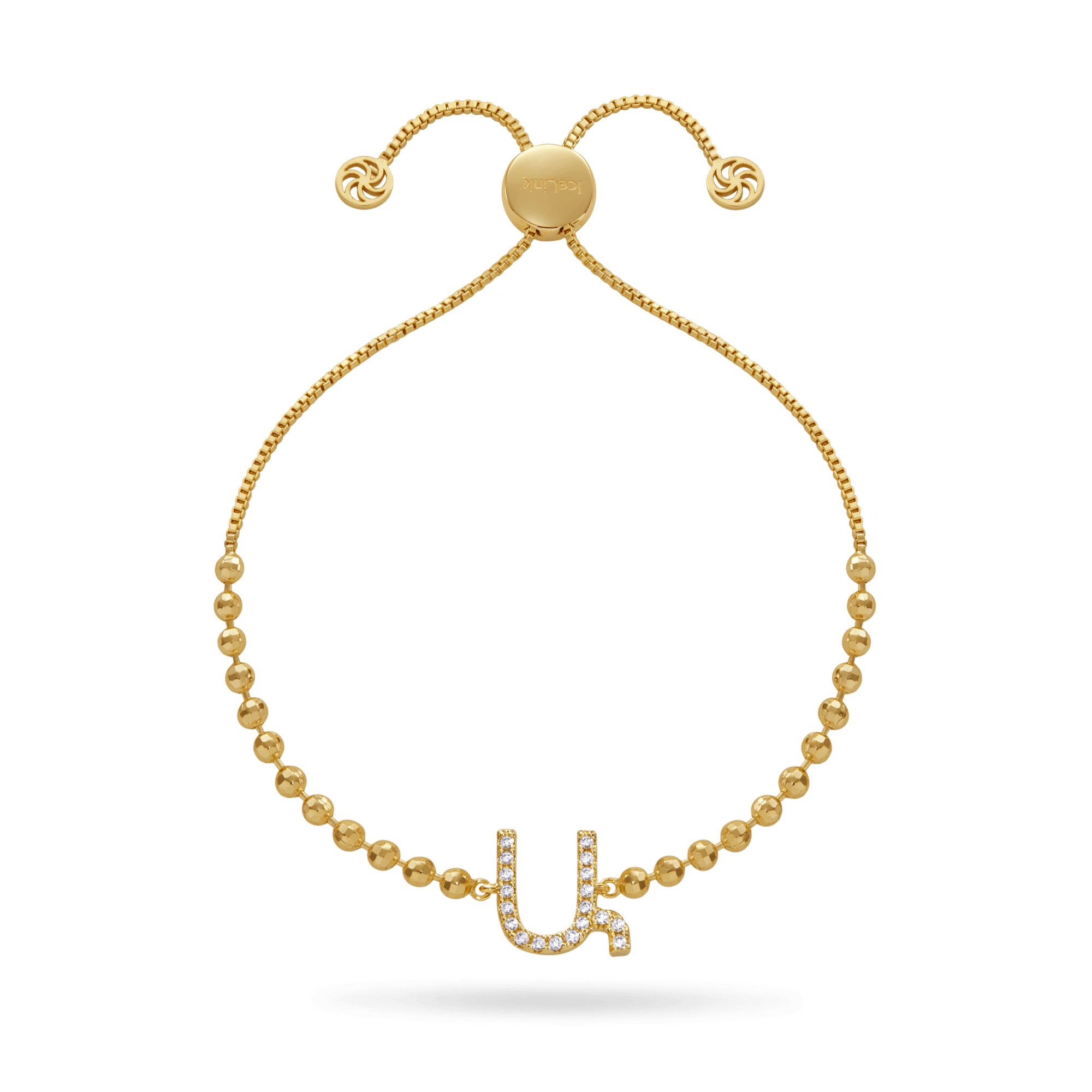 Armenian Initial Bead Bracelet Bracelets IceLink-ATL Ա (Ani)  
