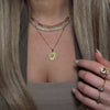 Armenian Initial Coin Necklace (Sample Sale) Necklaces IceLink-CAL   