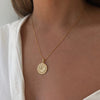 Armenian Initial Coin Necklace (Sample Sale) Necklaces IceLink-CAL   