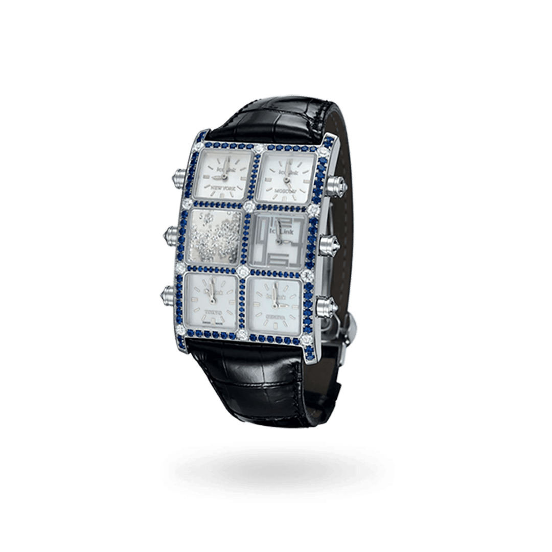 Blue Sapphire 6TZ Diamond Watch Presidential IceLink   