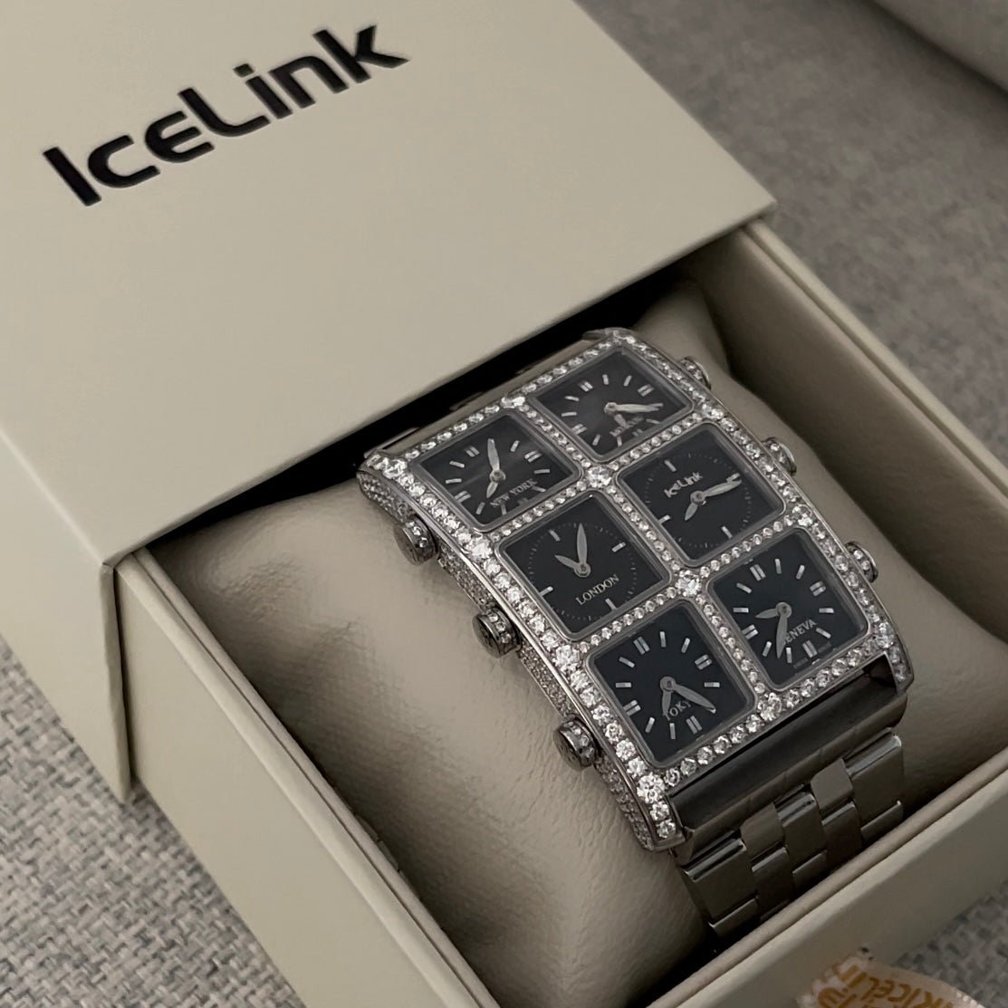 Como 6TZ Diamond Watch (Sample Sale) Presidential IceLink   