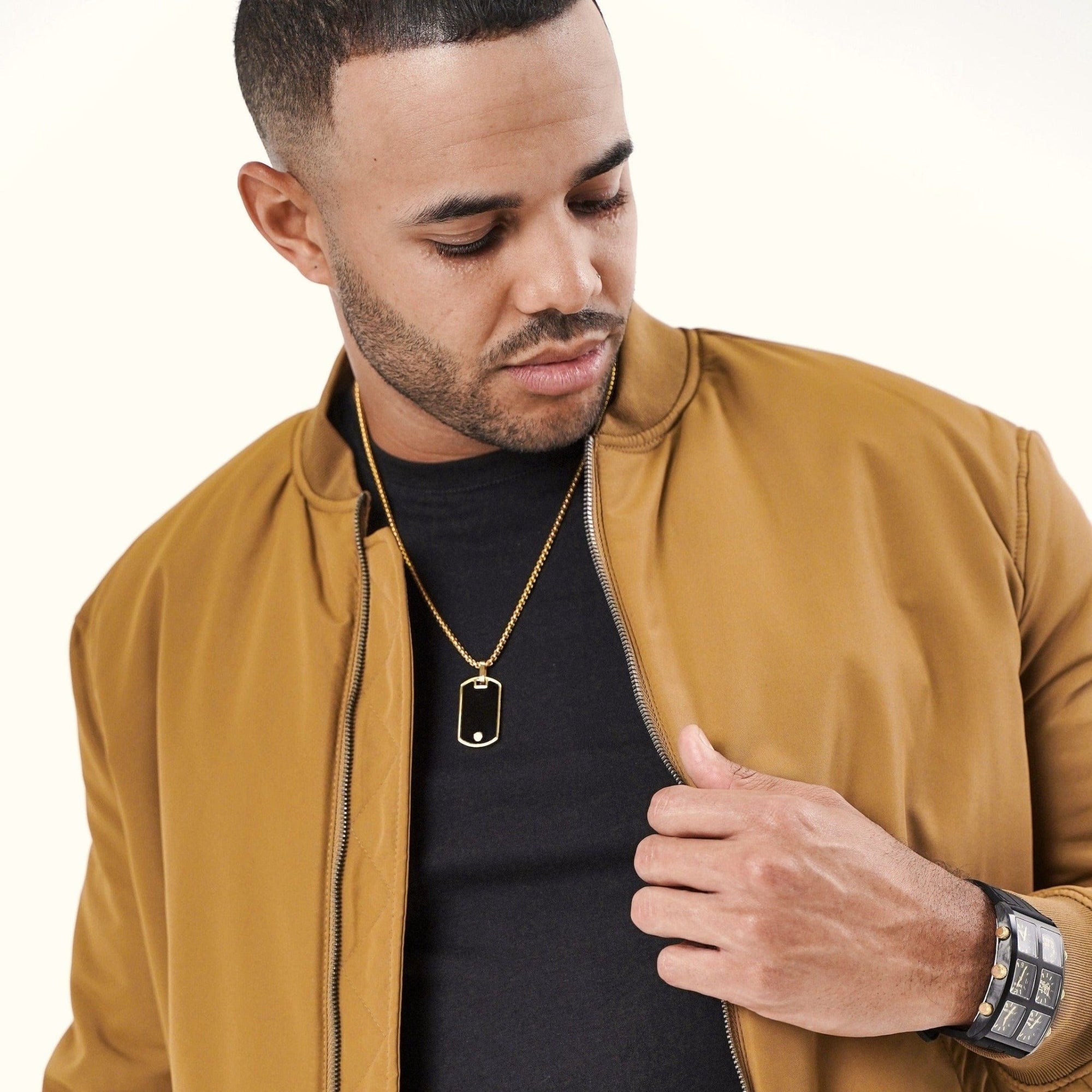 Drake Dog Tag Necklace Necklaces IceLink-RAN