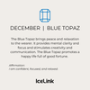 GIFT NOTE CARD Accessories IceLink December (Blue Topaz CZ)  