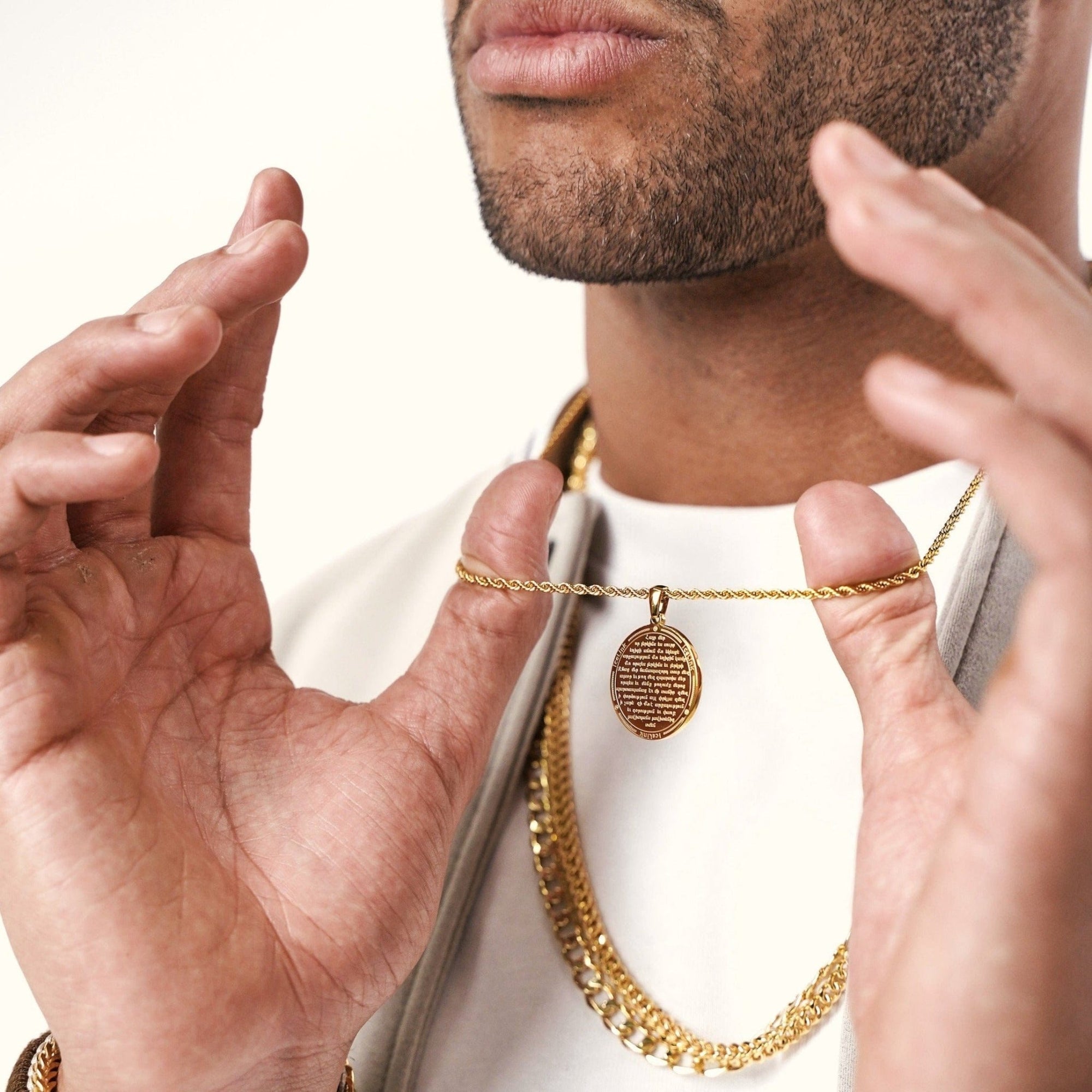 Armenian Hayr Mer Prayer Necklace Necklaces IceLink-RAN