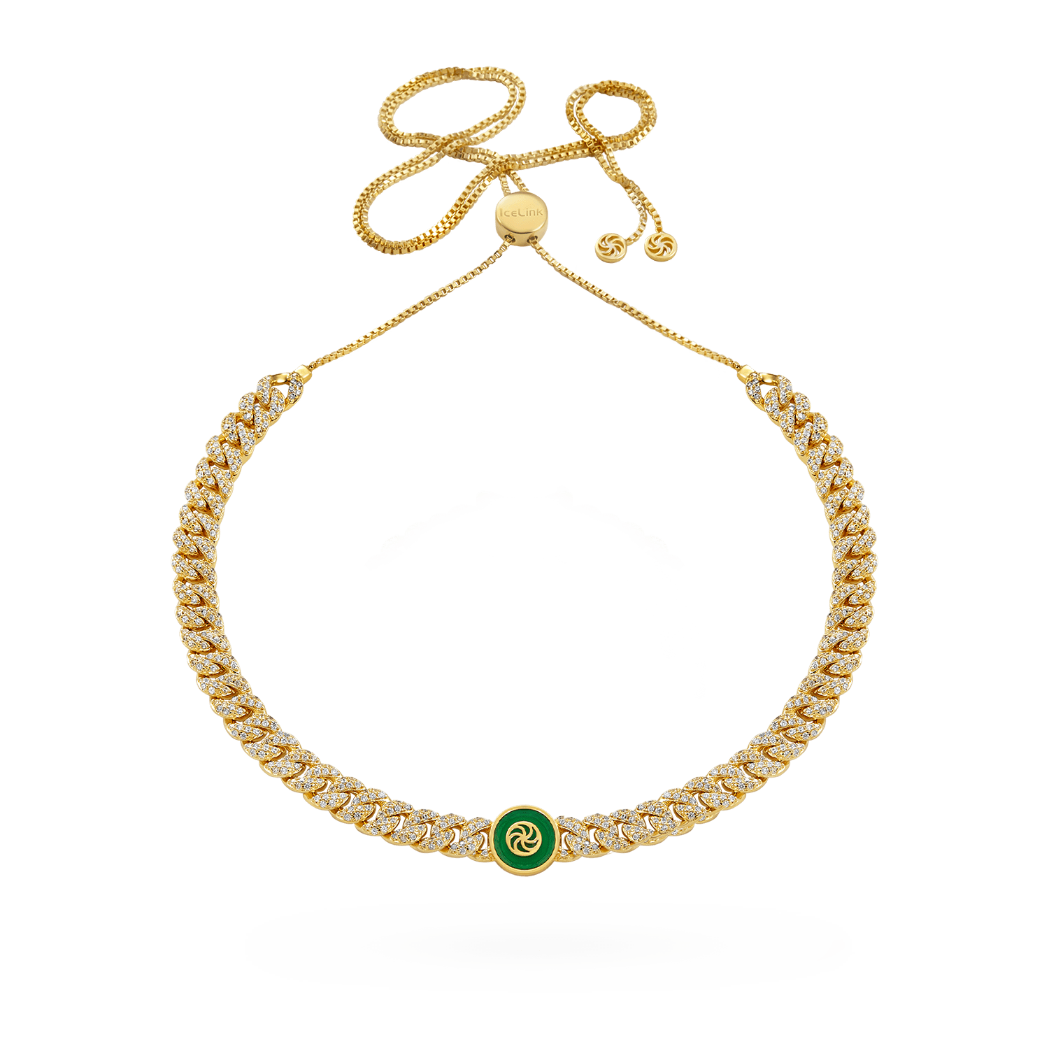 Jade Cuban Choker (Sample Sale) Necklaces IceLink-ATL   