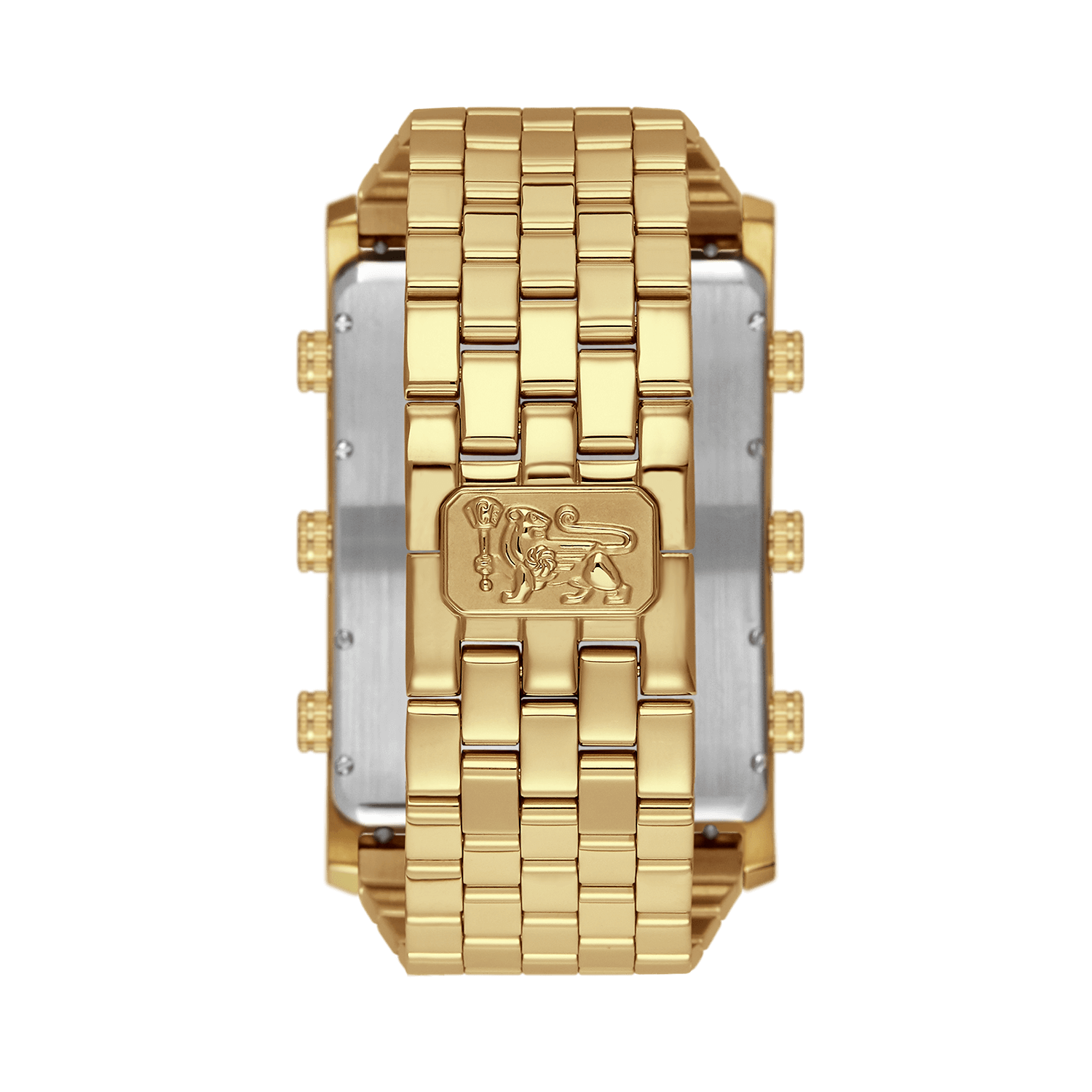 IceLink ゴールド 多面体デザイン 時計 IceLink Generation 6TZ Kin Multi-Time Zone Watch