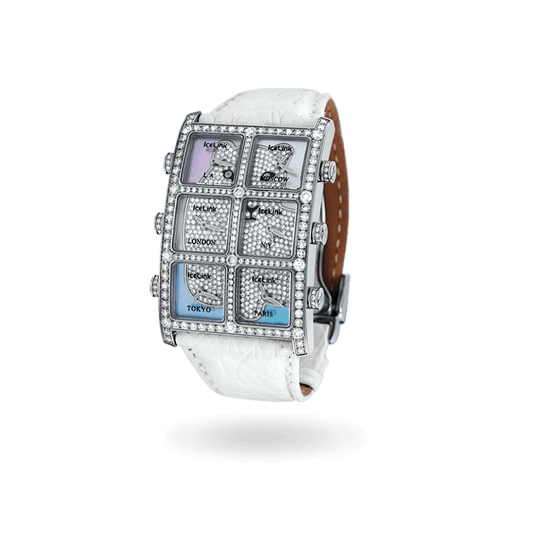 Nellis 6TZ Diamond Watch Presidential IceLink   