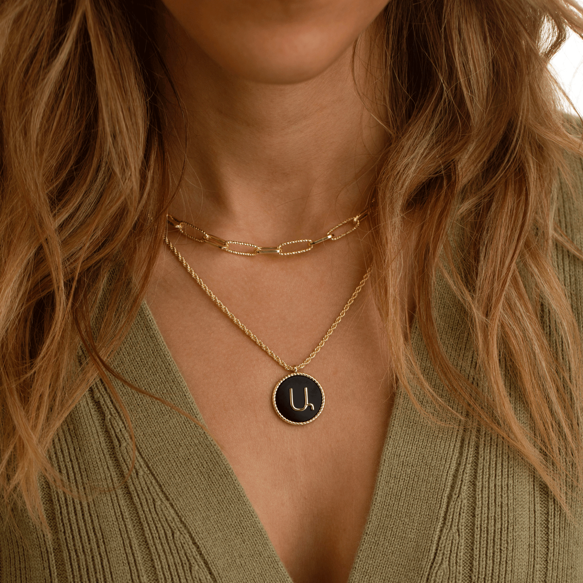 925 Santiago Pendant Necklace Onyx in Gold or Silver by BRIE LEON ⏤  Jewellery, Bags & Accessories