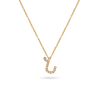 14K Diamond Armenian Initial Necklace Necklaces IceLink-CAL Ն (Nune)  