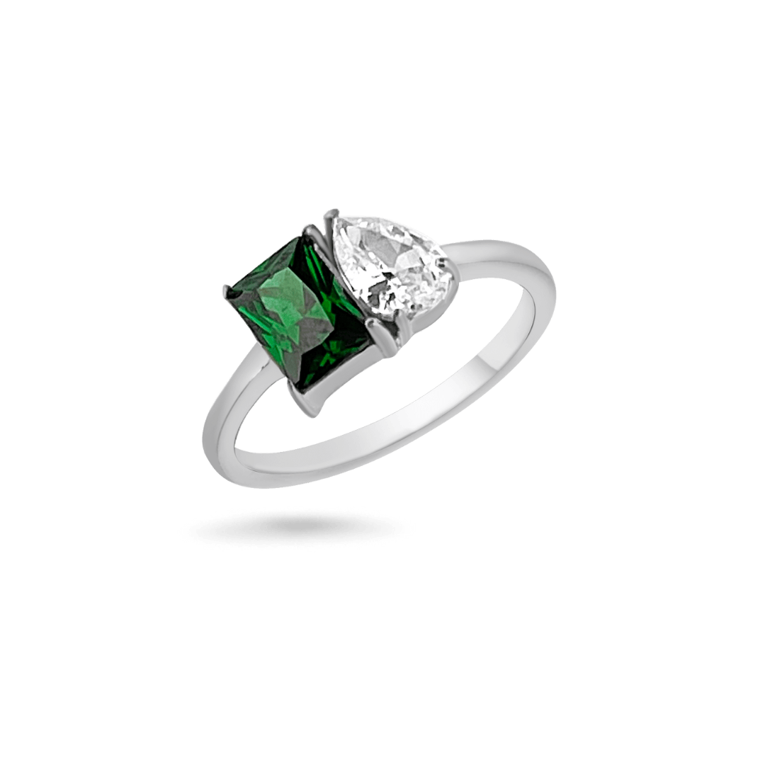 Silver Amelia Toi Et Moi Ring Rings IceLink-RAN 5  