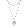 Silver Zodiac Paperclip Necklace Set (Sample Sale) Necklaces IceLink-RAN Aquarius (Jan 20-Feb 18)  
