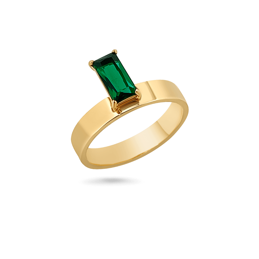 Root Emerald Silver Men Ring | Boutique Ottoman Exclusive