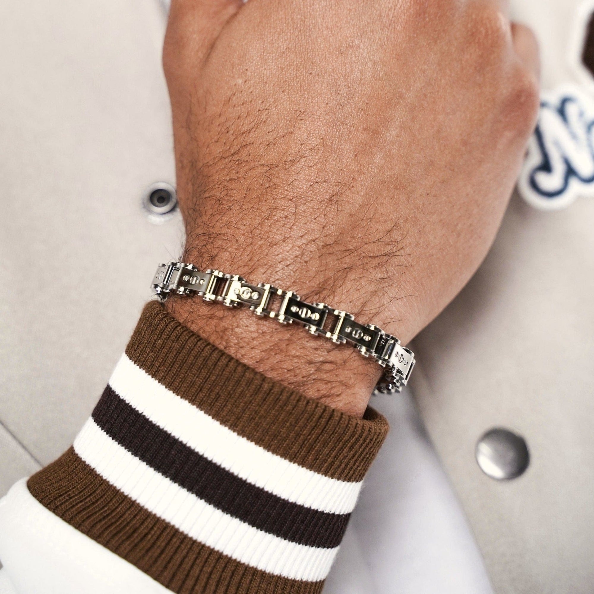 Steel 9.5MM Bicycle Bracelet Bracelets IceLink-ES   