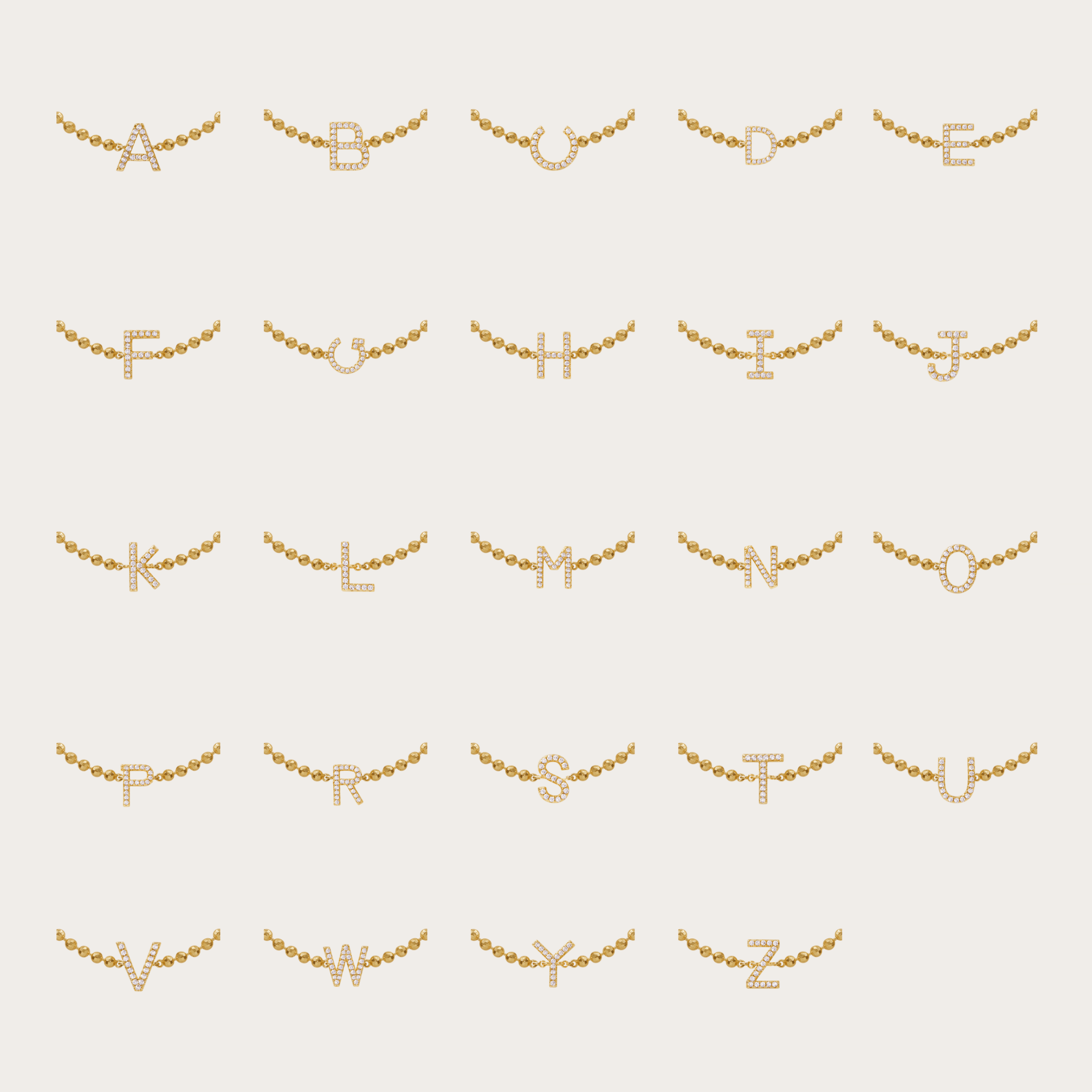 &#39;True You&#39; Initial Bead Bracelet Bracelets IceLink-ATL B  